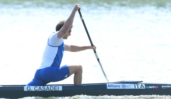 09.05.2026 Szeged(Hungary) ICF Canoe Sprint world cup C1 Men 1000m Final A Gabriele Casadei Italy :