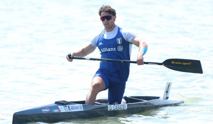 09.05.2026 Szeged(Hungary) ICF Canoe Sprint world cup C1 Men 1000m Final A Gabriele Casadei Italy :