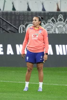 Training session of the Brazilian women s national football team for the friendly match against the USA. Marta of the Brazilian women s national football team during the last training session before the friendly match against the United States, at Neo Quimica Arena, in the east zone of Sao Paulo, this Friday, June 5, 2026. Sao Paulo Sao Paulo Brasil Copyright: xMarinaxUezimax