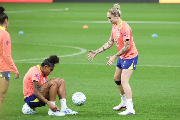 Training session of the Brazilian women s national football team for the friendly match against the USA. Isa Haas of the Brazilian women s national football team during the last training session before the friendly match against the United States, at Neo Quimica Arena, in the east zone of Sao Paulo, this Friday, June 5, 2026. Sao Paulo Sao Paulo Brasil Copyright: xMarinaxUezimax