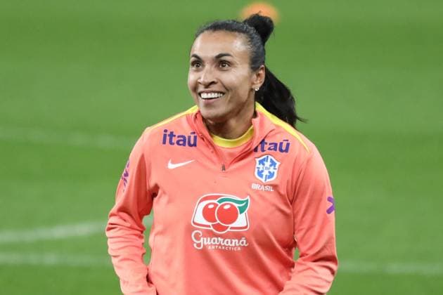 Training session of the Brazilian women s national football team for the friendly match against the USA. Marta of the Brazilian women s national football team during the last training session before the friendly match against the United States, at Neo Quimica Arena, in the east zone of Sao Paulo, this Friday, June 5, 2026 Sao Paulo Sao Paulo Brasil Copyright: xMarinaxUezimax