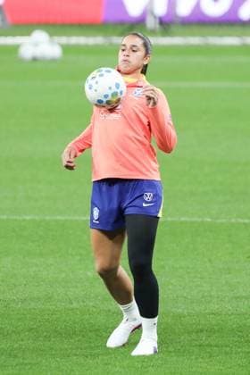 Training session of the Brazilian women s national football team for the friendly match against the USA. Rafaelle Souza of the Brazilian women s national football team during the last training session before the friendly match against the United States, at Neo Quimica Arena, in the east zone of Sao Paulo, this Friday, June 5, 2026. Sao Paulo Sao Paulo Brasil Copyright: xMarinaxUezimax