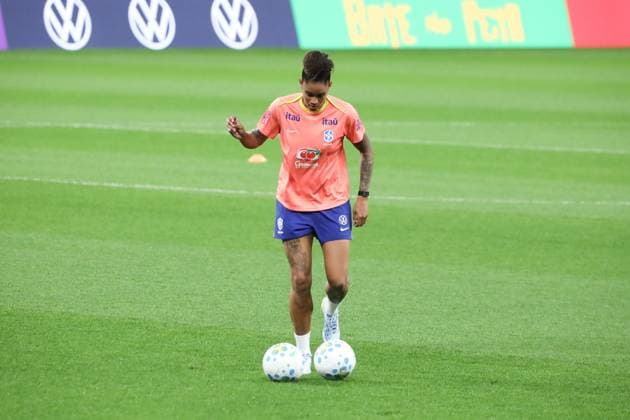 Training session of the Brazilian women s national football team for the friendly match against the USA. Tarciane of the Brazilian women s national football team during the last training session before the friendly match against the United States, at Neo Quimica Arena, in the east zone of Sao Paulo, this Friday, June 5, 2026. Sao Paulo Sao Paulo Brasil Copyright: xMarinaxUezimax
