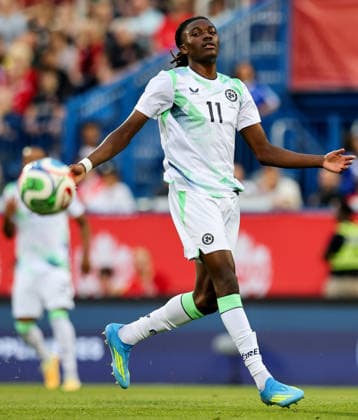 Fußball, Testspiel, Kanada - Irland International Friendly, Länderspiel, Nationalmannschaft Stade Saputo, MontrÃ Jaden Umeh in action 6 6 2026  Copyright: x INPHO RyanxByrnex RB1_9295
