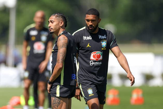 A Brazilian national football team player during a training session at the Columbia Park Training Facility Raphinha and Bremer of Brazilian national football team player during a training session at the Columbia Park Training Facility on June 5, 2026, in Morristown, New Jersey. The Brazilian team is preparing for the World Cup MORRISTOWN NJ UNITED STATES Copyright: xWilliamxVolcovx