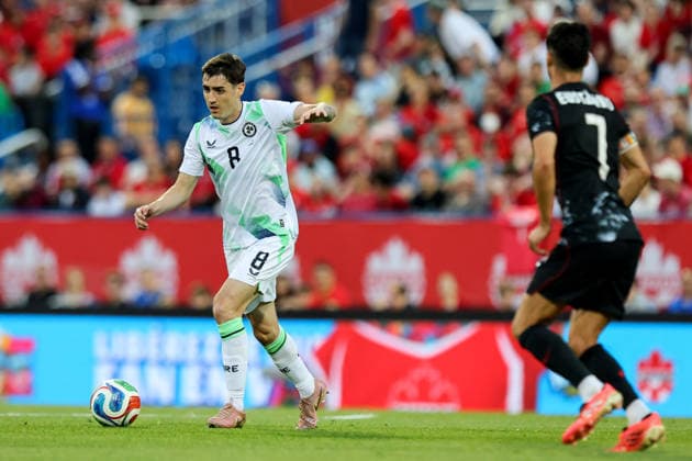 Fußball, Testspiel, Kanada - Irland International Friendly, Länderspiel, Nationalmannschaft Stade Saputo, MontrÃ Dawson Devoy 6 6 2026  Copyright: x INPHO RyanxByrnex RB1_9394