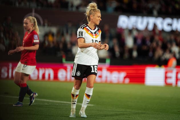 05.06.26, Women, Football, 2027 FIFA Women s World Cup qualification, Germany vs. Norway Linda Dallmann ( 16 - Germany) Cologne RheinEnergieStadion NRW Germany