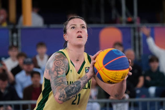 June 5, 2026, Warsaw, Masovian Voivodeship, Poland: Australia s MARENA WHITTLE (21) takes a free throw during a FIBA 3x3 Basketball World Cup women s last 16 game between Australia and China in Warsaw, Poland. Warsaw Poland - ZUMAk204 20260605_zip_k204_035 Copyright: xRomanxKozielx