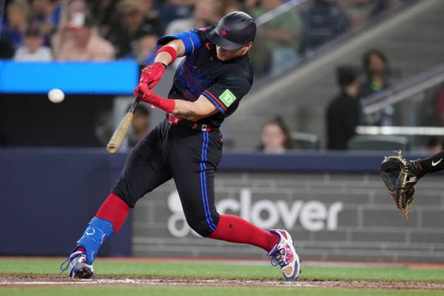 June 5, 2026, Toronto, On, CANADA: Toronto Blue Jays Brandon Valenzuela (59) hits a two run home run against the Baltimore Orioles during fifth inning American League, MLB, Baseball Herren, USA baseball action in Toronto on Friday, June 5, 2026. Canada News - June 5, 2026 - ZUMAc35_ 20260605_zaf_c35_100 Copyright: xNathanxDenettex