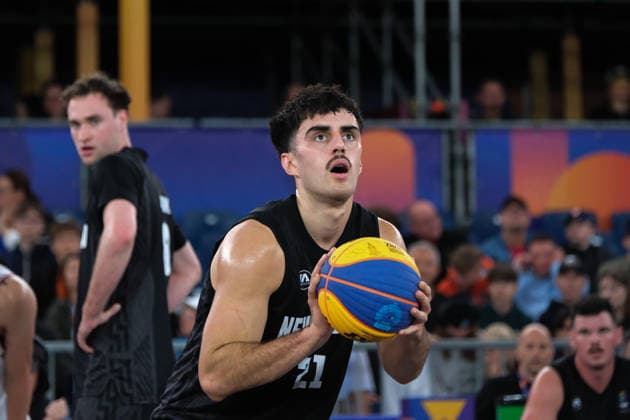 June 5, 2026, Warsaw, Masovian Voivodeship, Poland: New Zealand s CHRIS MARTIN (21) takes a free throw during a FIBA 3x3 Basketball World Cup men s last 16 game between Latvia and New Zealand in Warsaw, Poland. Warsaw Poland - ZUMAk204 20260605_zip_k204_064 Copyright: xRomanxKozielx
