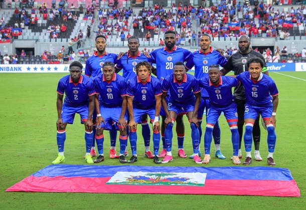 International soccer friendly - Haiti vs Peru Haiti team poses before their international soccer friendly against Peru at NU Stadium in Miami, Florida, USA, 05 June 2026. MIAMI FLORIDA United States  Copyright: xCRISTOBALxHERRERA-ULASHKEVICHx