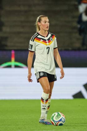 Köln, Deutschland: 05.06. 2026 - WM Qualifikationsspiel Deutschland vs. Norwegen Im Bild: Marie Müller Mueller (Deutschland) Copyright: HMBxMedia MadeleinexFantini