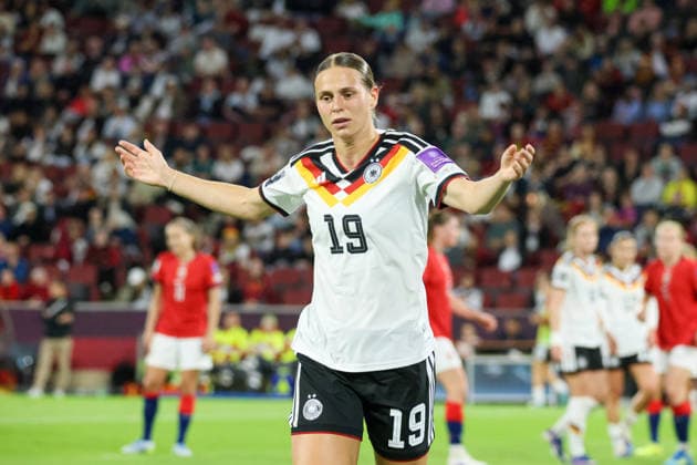 Köln, Deutschland: 05.06. 2026 - WM Qualifikationsspiel Deutschland vs. Norwegen Im Bild: Klara Bühl Buehl (Deutschland) Copyright: HMBxMedia MadeleinexFantini