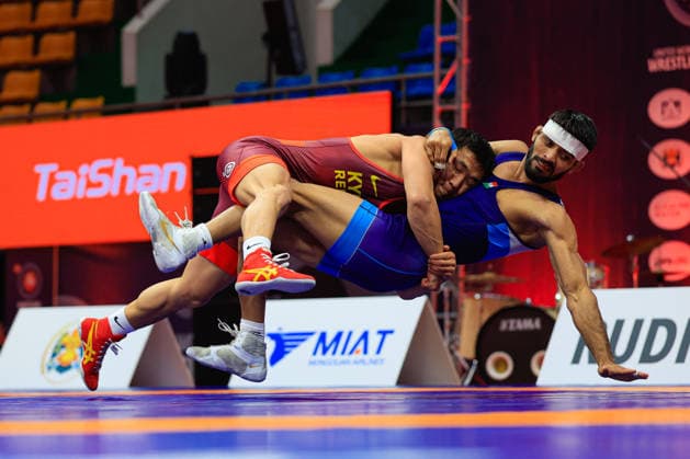 Wrestling Ranking Series Ulaanbaatar Open 63kg GR - Zholaman Sharshenbekov (KGZ) df. Sunny Kumar (IND)