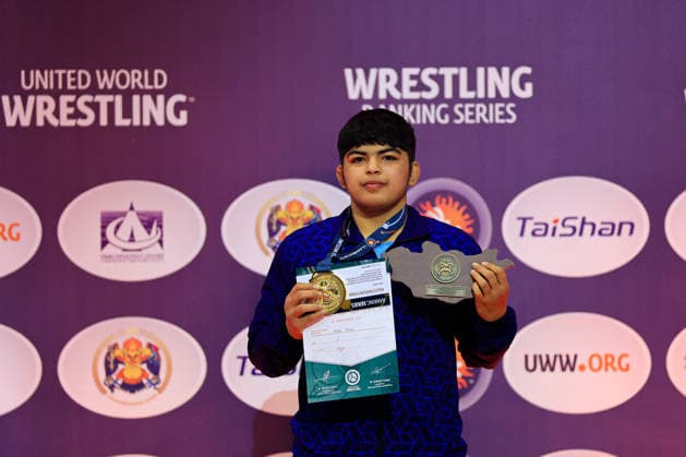 Wrestling Ranking Series Ulaanbaatar Open Podium 59kg WW - Gold: Neha Neha (IND)