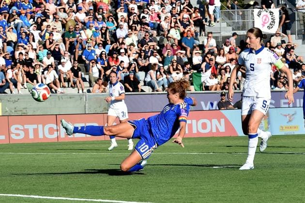 Calcio - FIFA World Cup, WM, Weltmeisterschaft, Fussball Women Photo by IPA ABACAPRESS.COM85364944 - Cristiana Girelli (Italy) opportunity during Women s European Qualifiers 2027 - Italy vs Serbia, FIFA World Cup match in Pisa, Italy, June 05 2026 Pisa Italy  Copyright: xIPAxSport ABACAx