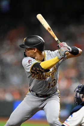 June 2, 2026, Houston, Texas, United States: Pittsburgh Pirates catcher Endy RodroÂ­guez (13) hits a two run home run in the second inning during an MLB, Baseball Herren, USA game against the Houston Astros on Tuesday June 2, 2026 at Daikin Park in Houston, Texas. The Pirates defeated the Astros 10-6. MLB: Pittsburgh Pirates At Houston Astros  - ZUMAw132 20260602_zap_w132_050 Copyright: xTomxWalkox