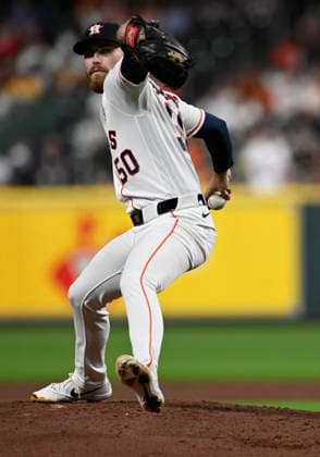 June 2, 2026, Houston, Texas, United States: Houston Astros pitcher Mike Burrows (50) pitches in the second inning during an MLB, Baseball Herren, USA game against the Pittsburgh Pirates on Tuesday June 2, 2026 at Daikin Park in Houston, Texas. The Pirates defeated the Astros 10-6. Houston United States - ZUMAw132 20260602_zap_w132_054 Copyright: xTomxWalkox