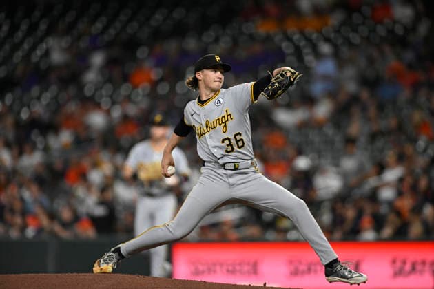 June 2, 2026, Houston, Texas, United States: Pittsburgh Pirates pitcher Bubba Chandler (36) throws a four-seam fastball in the first inning during an MLB, Baseball Herren, USA game against the Houston Astros on Tuesday June 2, 2026 at Daikin Park in Houston, Texas. The Pirates defeated the Astros 10-6. Houston United States - ZUMAw132 20260602_zap_w132_055 Copyright: xTomxWalkox