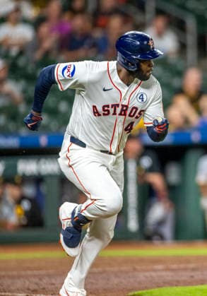 June 2, 2026, Houston, Texas, United States: Houston Astros designated hitter Yordan Alvarez (44) hits an RBI single in the ninth inning during an MLB, Baseball Herren, USA game against the Pittsburgh Pirates on Tuesday June 2, 2026 at Daikin Park in Houston, Texas. The Pirates defeated the Astros 10-6. MLB: Pittsburgh Pirates At Houston Astros  - ZUMAw132 20260602_zap_w132_108 Copyright: xTomxWalkox