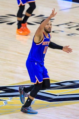 NBA, Basketball Herren, USA Finals Game 2 - New York Knicks at San Antonio Spurs New York Knicks guard Jalen Brunson reacts after making a basket during Game 2 of the NBA Finals between the San Antonio Spurs and the New York Knicks in San Antonio, Texas, USA, 05 June 2026. San Antonio United States  Copyright: xADAMxDAVISx