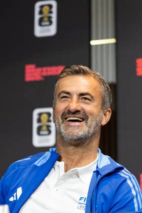 June 5, 2026, Toronto, Ontario, Canada: Christian Panucci, Italian football FIFA legend speaks during a press conference, PK, Pressekonferenz as part of the Italian FIFA Legends Tour in Toronto. on June 5, 2026 in Toronto, Canada. Toronto Canada - ZUMAe321 20260605_zsa_e321_040 Copyright: xLeonardoxRamirezx