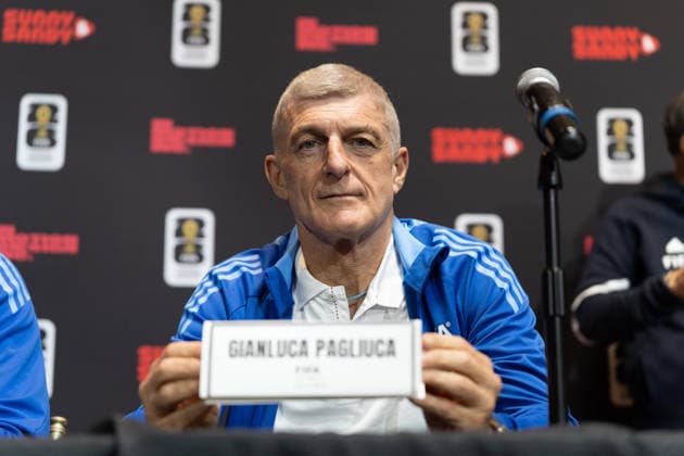 June 5, 2026, Toronto, Ontario, Canada: Gianluca Pagliuca, Italian football FIFA legend speaks during a press conference, PK, Pressekonferenz as part of the Italian FIFA Legends Tour in Toronto. on June 5, 2026 in Toronto, Canada. Toronto Canada - ZUMAe321 20260605_zsa_e321_042 Copyright: xLeonardoxRamirezx