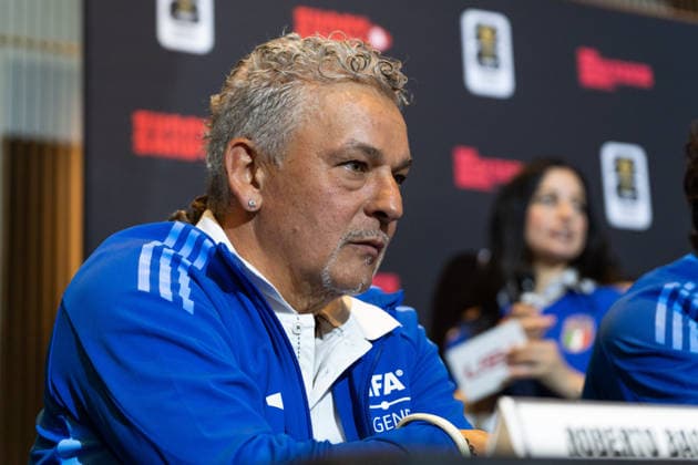 June 5, 2026, Toronto, Ontario, Canada: Roberto Baggio, Italian football FIFA legend speaks during a press conference, PK, Pressekonferenz as part of the Italian FIFA Legends Tour in Toronto. on June 5, 2026 in Toronto, Canada. Toronto Canada - ZUMAe321 20260605_zsa_e321_047 Copyright: xLeonardoxRamirezx