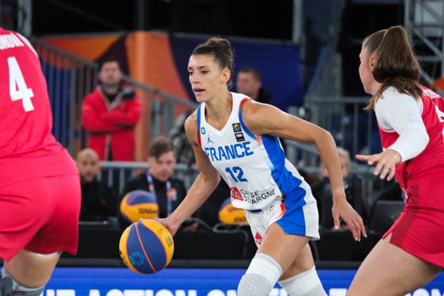 June 5, 2026, Warsaw, Masovian Voivodeship, Poland: France s LAETITIA GUAPO (12) in action during a FIBA 3x3 Basketball World Cup women s last 16 game between France and Czechia in Warsaw, Poland. Basketball 2026: FIBA 3x3 World Cup Women s Last 16: France 10:9 Czechia  - ZUMAk204 20260605_zip_k204_106 Copyright: xRomanxKozielx