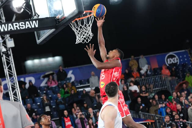 June 5, 2026, Warsaw, Masovian Voivodeship, Poland: Madagascar s ANTHONY RASOLOMANANA (15) in action during a FIBA 3x3 Basketball World Cup men s last 16 game between France and Madagascar in Warsaw, Poland. Warsaw Poland - ZUMAk204 20260605_zip_k204_124 Copyright: xRomanxKozielx
