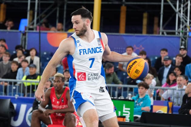 June 5, 2026, Warsaw, Masovian Voivodeship, Poland: France s HUGO SUHARD (7) in action during a FIBA 3x3 Basketball World Cup men s last 16 game between France and Madagascar in Warsaw, Poland. Warsaw Poland - ZUMAk204 20260605_zip_k204_125 Copyright: xRomanxKozielx