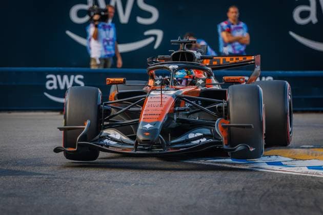 Oscar Piastri (McLaren Mastercard F1 Team, 81) mit seinem Auto auf der Strecke, Grosser Preis von Monaco, Motorsport, Formel 1, Saison 2026, 05.06.2026 Grosser Preis von Monaco, Motorsport, Formel 1, Saison 2026, 05.06.2026 Copyright: xEibner-Pressefoto AlexanderxNeisx EP_ANS