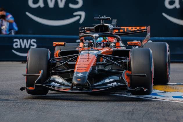 Oscar Piastri (McLaren Mastercard F1 Team, 81) mit seinem Auto auf der Strecke, Grosser Preis von Monaco, Motorsport, Formel 1, Saison 2026, 05.06.2026 Grosser Preis von Monaco, Motorsport, Formel 1, Saison 2026, 05.06.2026 Copyright: xEibner-Pressefoto AlexanderxNeisx EP_ANS