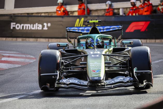 14 Fernando Alonso (ESP) of Aston Martin Aramco Formula One Team driving the Honda AMR26 on track during the FP2 of the FORMULA 1 GRAND PRIX DE MONACO 2026 at the Circuit de Monaco in Monaco, Monaco on Friday June 05, 2026 (Photo by ATP, Tennis Herren Bildagentur Jean Pierre Thill)  Copyright: xJeanxPierrexThill ATPxBildagentur SPPx Sportspressphoto_SPR161277