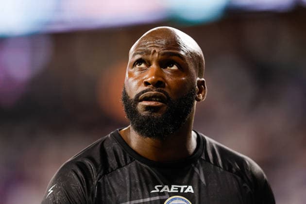 MIAMI, FL - JUNE 5: Haiti goalkeeper Johny Placide (1) looks on during the International Friendly, Länderspiel, Nationalmannschaft game between Haiti and Peru at NU Stadium on June 5, 2026 in Miami,Florida.(Photo by Chris Arjoon Icon Sportswire) SOCCER: JUN 05 Haiti vs Peru EDITORIAL USE ONLY Icon2605060010032