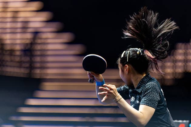 05.06.2026, GER, Tischtennis, Maenner Frauen Junioren, Saison 2026, 94. Deutsche Meisterschaft im Rahmen der Lotto Thüringen TT-Finals Erfurt 2026 Josephina Neumann Lorena Morsch - Koharu Itagaki Lisa Wang 99094 Erfurt Messe Messehalle Kongresshal Thüringen Deutschland