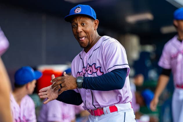 Williamsport Crosscutters v Trenton Thunder - MLB, Baseball Herren, USA Draft League Baseball The Trenton Thunder hitting coach Josh Johnson reacts before an MLB Draft League baseball game at Trenton Thunder Ballpark in Trenton, United States, on June 5, 2026. Trenton United States  Copyright: xDanxSquicciarinix originalFilename:squicciarini-williams260605_npa6r.jpg