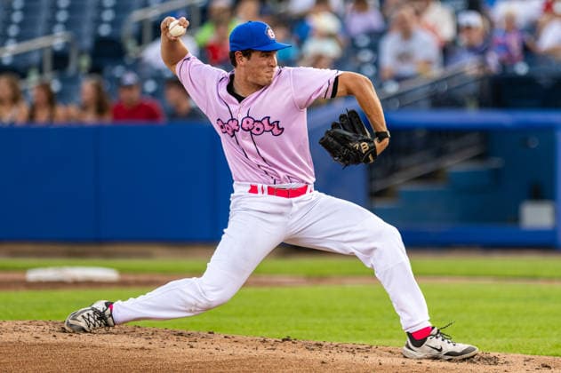 Williamsport Crosscutters v Trenton Thunder - MLB, Baseball Herren, USA Draft League Baseball Alex Kranzler of the Trenton Thunder delivers a pitch during an MLB Draft League baseball game at Trenton Thunder Ballpark in Trenton, United States, on June 5, 2026. Trenton United States  Copyright: xDanxSquicciarinix originalFilename:squicciarini-williams260605_npx90.jpg
