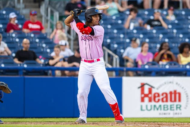 Williamsport Crosscutters v Trenton Thunder - MLB, Baseball Herren, USA Draft League Baseball Carsten Sabathia III of the Trenton Thunder is at bat during an MLB Draft League baseball game at Trenton Thunder Ballpark in Trenton, United States, on June 5, 2026. Trenton United States  Copyright: xDanxSquicciarinix originalFilename:squicciarini-williams260605_npD4j.jpg