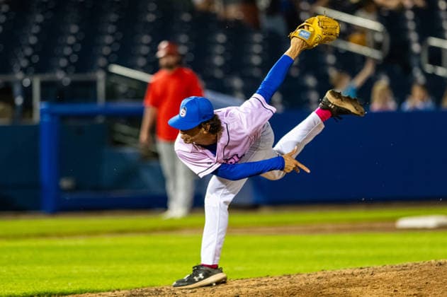Williamsport Crosscutters v Trenton Thunder - MLB, Baseball Herren, USA Draft League Baseball Kyle Calzadiaz of the Trenton Thunder delivers a pitch during an MLB Draft League baseball game at Trenton Thunder Ballpark in Trenton, United States, on June 5, 2026. Trenton United States  Copyright: xDanxSquicciarinix originalFilename:squicciarini-williams260605_np9LZ.jpg