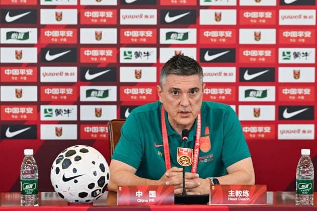 ZUNYI, CHINA - JUNE 05: Antonio Puche Vicente, head coach of China U23 men s national team, Nationalteam answers questions from reporters during a pre-match press conference, PK, Pressekonferenz for the 2026 Zunyi International Youth Football Invitational Tournament on June 5, 2026 in Zunyi, Guizhou Province of China.  Copyright: xVCGx 111646321462