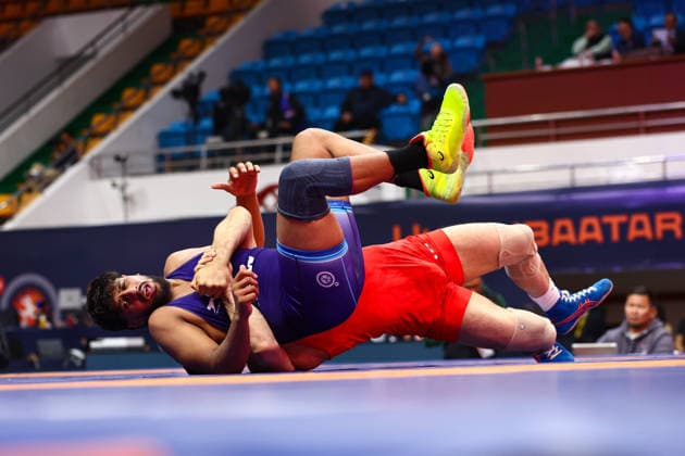 World Ranking Series Ulaanbaatar Open 92kg FS - Azamat Dauletbekov (KAZ) df. Kumar Punit (IND)