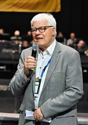 Offizielle Eröffnung der LOTTO Thüringen Deutschen Tischtennis-Finals in der Erfurter Messehalle mit DTTB-Präsident Konrad Grillmeyer. LOTTO Thüringen TT-Finals 2026 in Erfurt. Deutsche Meisterschaften der Damen und Herren am 6. Juni 2026 in der Messe Erfurt. Offizielle Eröffnung mit dem Präsidenten des Deutschen Tischtennis-Bundes Konrad Grillmeyer Erfurt Messe Erfurt Thüringen Deutschland