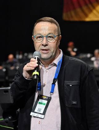 Offizielle Eröffnung der LOTTO Thüringen Deutschen Tischtennis-Finals in der Erfurter Messehalle mit Thürings Verbandspräsidenten Uwe Schlütter LOTTO Thüringen TT-Finals 2026 in Erfurt. Deutsche Meisterschaften der Damen und Herren am 6. Juni 2026 in der Messe Erfurt. Offizielle Eröffnung mit dem Präsidenten des Thüringer TTV Uwe Schlütter. Erfurt Messe Erfurt Thüringen Deutschland