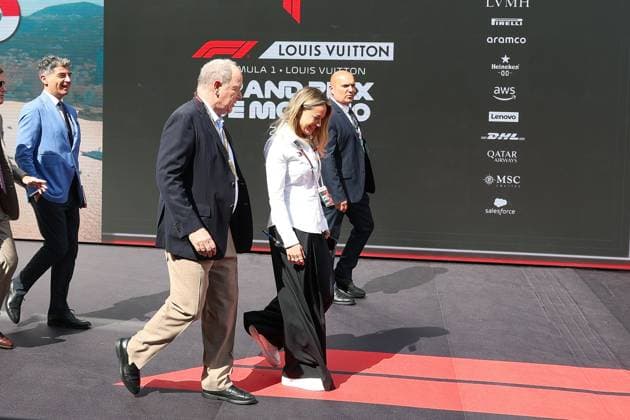 Fuerst von Monaco Albert II kommt am Paddock an, 3 Freies Training, Grosser Preis von Monaco, Motorsport, Herren, Formel 1, 06.06.2026 Monte Carlo Monaco MCO