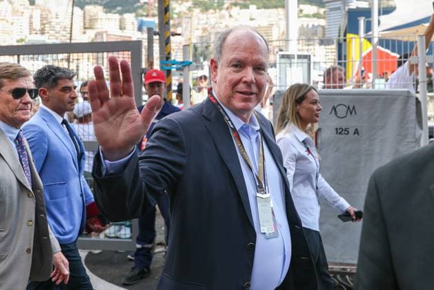 Fuerst von Monaco Albert II kommt am Paddock an, 3 Freies Training, Grosser Preis von Monaco, Motorsport, Herren, Formel 1, 06.06.2026 Monte Carlo Monaco MCO