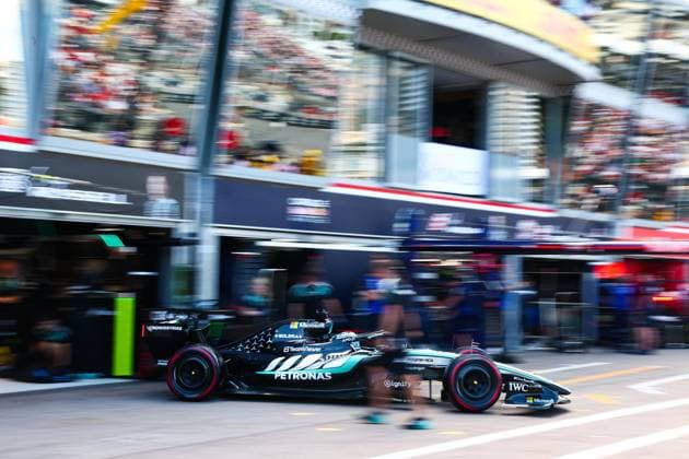 12 KIMI ANTONELLI Andrea (ita), Mercedes AMG F1 Team W17, action Monte Carlo Monaco