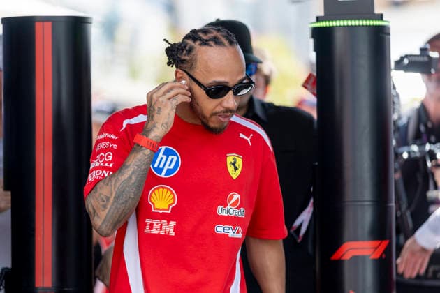 MONTE-CARLO, MONACO - JUNE 06: Lewis Hamilton (44) of Great Britain and Scuderia Ferrari HP before FP3 on June 6, 2026 at the Circuit de Monaco in Monte-Carlo, Monaco. (Photo by Bob Kupbens Icon Sportswire) AUTO: JUN 06 F1 Monaco Grand Prix EDITORIAL USE ONLY Icon2606060161