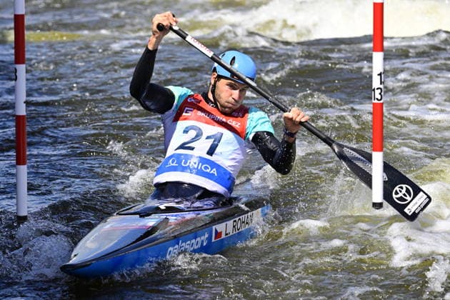 2026 ICF Canoe Slalom World Cup in Prague, Czech Republic, on June 6, 2026. Men s C1 qualification. Lukas Rohan from Czechia. (CTKxPhoto VitxSimanek) CTKPhotoP2026060602515  CTKPhotoP2026060602515