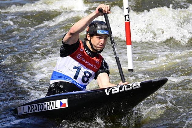 2026 ICF Canoe Slalom World Cup in Prague, Czech Republic, on June 6, 2026. Men s C1 qualification. Lukas Kratochvil from Czechia. (CTKxPhoto VitxSimanek) CTKPhotoP2026060602518  CTKPhotoP2026060602518